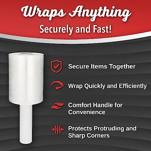 Simply Cool Mini Stretch Wrap 12 Pack 5 Inch 1000 Ft 80 Gauge Shrink Wrap - size: 5-inch