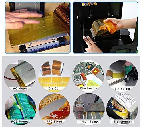 12mm X 33m 108ft Heat Tape Heat Resistant Tape Heat Transfer Tape Thermal Tape High Temp Tape High Temperature Tape Heat Tape for Sublimation for Heat Press No Residue 1Roll (Pack of 2) - size: 12mm x 30m (Pack of 2)