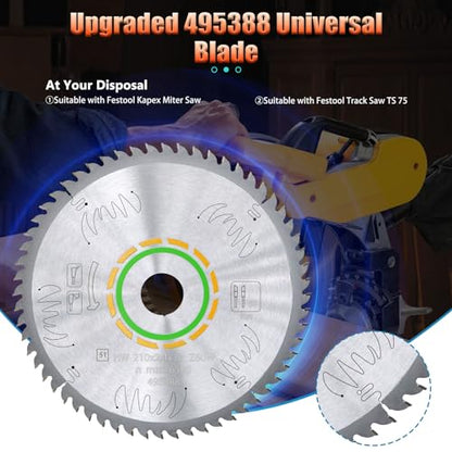 495388 Universal Blade, 60T, Compatible with Festool Kapex Miter Saw - style: 60T,260x2.4x30mm