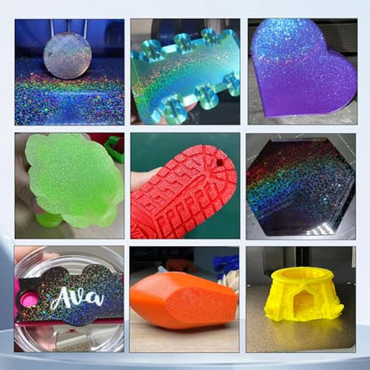 IdeaFormer-3D Rainbow Starry PEY+Textured PEI Build Plate for Bambu Lab A1 Mini, Double Sided PEY PEI Spring Steel Sheet 184x184mm for Bambu A1 Mini 3D Printers - color: Starry PEY+Textured PEI