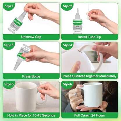 2Pcs Welding High-Strength Oily Glue,Magic Glue,Multifunctional Fast Repair Instant Bonding Welding Glue for Metal, Plastic, Ceramics, Leather, Glass,Super Glue All Purpose,Shoe Glue Heavy Duty(2PCS)