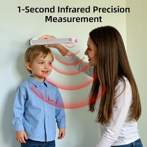 Umimile Portable Height Measurement for Kids,Cordless Infrared Stadiometer - color: Pink