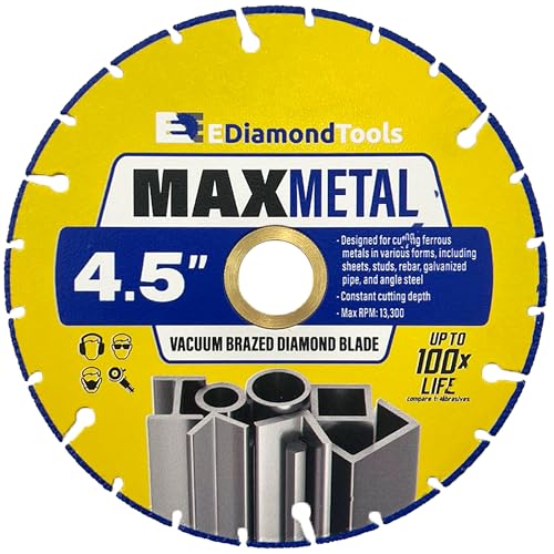 4.5" Diamond Saw Wheel for Metal Cutting, 1 PC - size: 4.5"