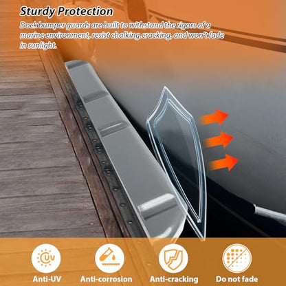 Boat Dock Fender with Screws,PVC Marine for Boat Dock Vertical Pole Post or Corner Dock(24 inch,38 inch,48 inch,72 inch,31.5 inch) - style: Grey 38in 2Pack
