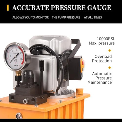 Electric Driven Hydraulic Pump,110V Double Acting Manual Valve
