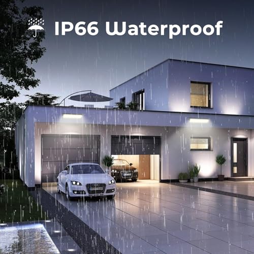 14000LM 100W LED Shop Lights, Plug in Garage Light for Workbench, 2 Pack