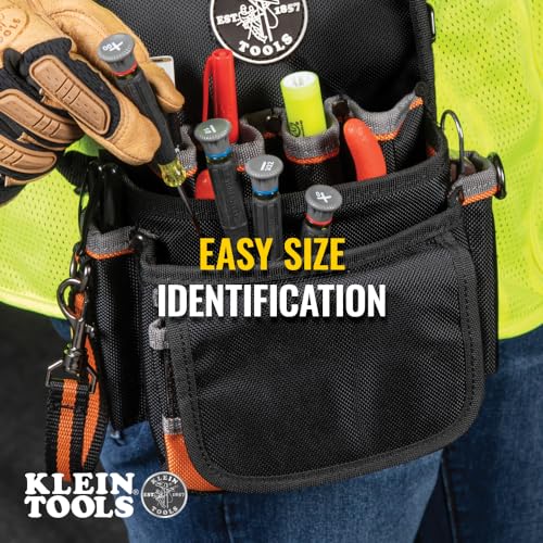 Klein Tools 85808 8-Piece Screwdriver Set, Made in USA, Precision Machined Tips, (4) Phillips, (3) Slotted, Magnetizer/Demagnetize
