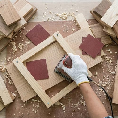 30PCS 1/4 Sheet Sandpaper Hook & Loop, 5.5"x4.5", 60/80/120/180/240 Grit - size: 30PCS #60/80/120/180/240