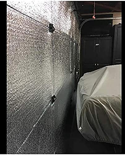 US Energy Products Reflective Foam Core Insulation Shield, Heat Shield, Thermal Insulation Shield Vapor Barrier (R8) Water Proof Meets All Fire Codes (1/4 inch Thick) (3ft x 20ft (60 sqft)) - style: 3ft x 20ft (60 sqft)