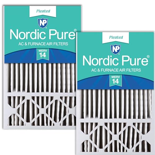 Nordic Pure 16x25x5 Honeywell/Lennox Replacement MERV 14 Air Filters 2 Pack - style: MERV 14
