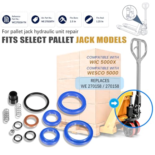 WE270158 Pallet Jack Seal Kit for Wesco Pallet Mule 272748, 5000, WIC5000X