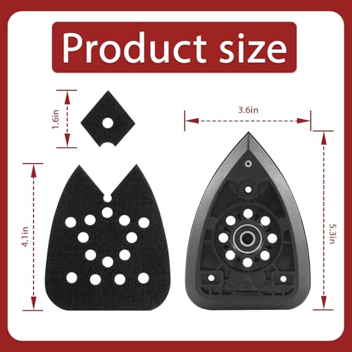 90604245 For Black & Decker Mouse Sander Pads Replacement Platen Assembly