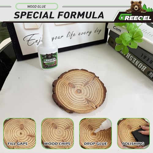 Wood CA Glue, Clear Super Glue for Woodworking & Repairs, 2 oz - size: 2 Ounce, style: Wood Super Glue