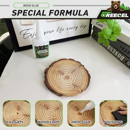 Wood CA Glue, Clear Super Glue for Woodworking & Repairs, 2 oz - size: 2 Ounce, style: Wood Super Glue