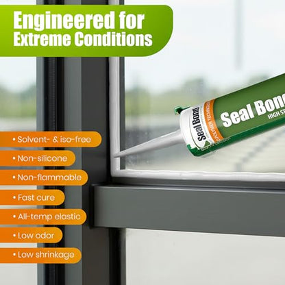 105 Industrial & Marine Adhesive Sealant, Waterproof, 10.1 oz, White - color: White