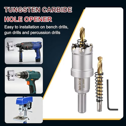Tungsten Carbide Tipped Hole Saw 1 Inch 25.5mm Hole Cutter - size: 1 Inch (25.5mm)