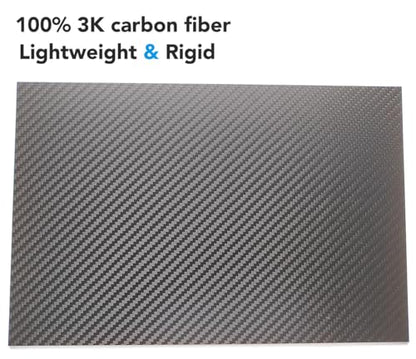cncarbonfiber 1mm 300x400mm 100% Carbon Fiber Sheet Laminate Plate Panel 3K Twill Matte Finish - size: 300x400x1.0mm, style: Twill Matte Finish