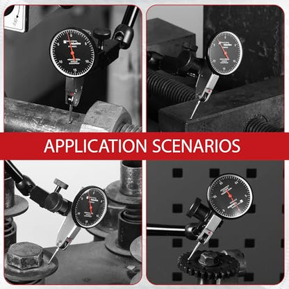 Brown & Sharpe Dial Test Indicator, 0.0005" Graduation, 0.030" Range