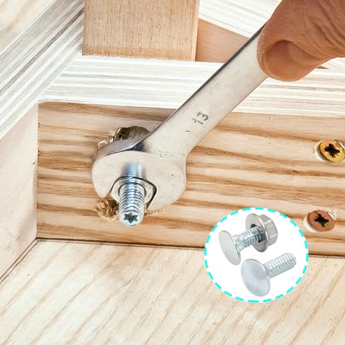 Luomorgo 1/4"-20 x 3/4 in. Carriage Bolts, 12 Sets - size: 1/4"-20 x 3/4 in.