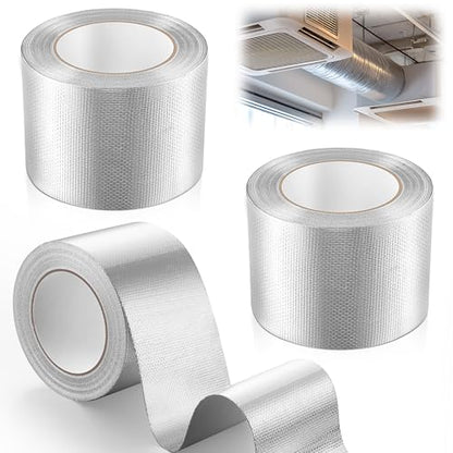 Dreyoo 3 Rolls Adhesive Aluminum Foil Heat Shield Tape, Heat Shield Tape