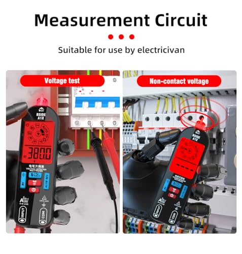 JASLEEN A1X Smart Digital Multimeter Tester Rechargeable Electrical Voltmeter, Measures Capacitance Diode Continuity Resistance V-Alert Live Check AC DC Voltage