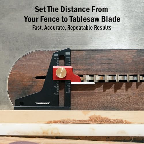 TOOLCOOL Height Gauge Depth Gauge Woodworking Tool Setting Gauge Setup Blocks for Table Saw Router Table Drill Press Bandsaw - Metric - color: Metric