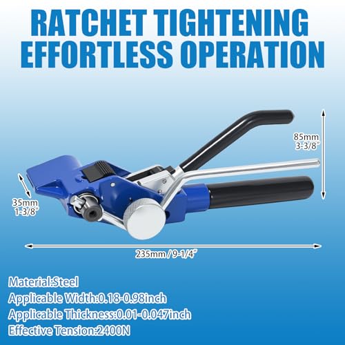 Stainless Steel Ratchet Strapping Tensioner And Big Cable Tie Cutting Tool