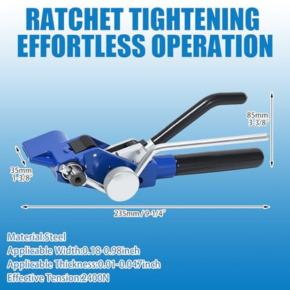 Stainless Steel Ratchet Strapping Tensioner And Big Cable Tie Cutting Tool
