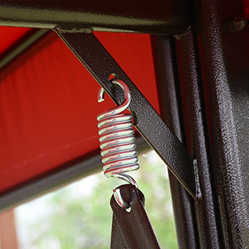 Spring Hook for Patio Swing 990lbs Capacity Hammock Swing Accessories 4.52 Inch Galvanized Extended Hooks 2pcs (Extended Cross Swing Spring) - size: Extended Cross Swing Spring