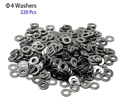 iexcell 660 Pcs M4 x 5/6/8/10/12/14/16/18/20/25/30 Stainless Steel 304 Hex Socket Head Cap Screws Bolts Nuts Washers Assortment Kit - size: M4 x 5/6/8/10/12/14/16/18/20/25/30mm