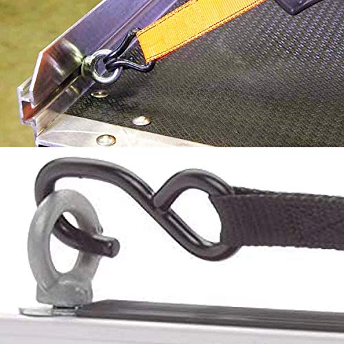 Pmsanzay 4 Pack Heavy Duty Eye Bolt, Stainless Steel - M8 Eye Nuts, Track Mount Tie Down Eyelet to Hold Your Bungee Cord or Ropes Anchoring, Anchoring kit