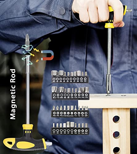 DOWELL Magnetic Screwdriver Set Slotted/Phillips/Torx 108-Piece