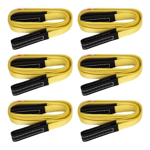 XSTRAP STANDARD 6PK 1"x8' Lift Sling Straps Wear Guard End Heavy Duty Strap - style: 6pk 1''x8ft
