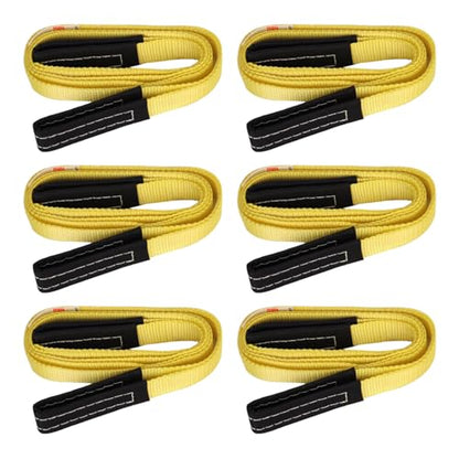 XSTRAP STANDARD 6PK 1"x8' Lift Sling Straps Wear Guard End Heavy Duty Strap - style: 6pk 1''x8ft