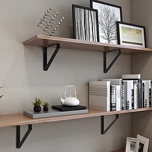 4PCS Heavy Duty Shelf Brackets,8" Metal Wall Steel Triangle Bracket - size: 4 PCS