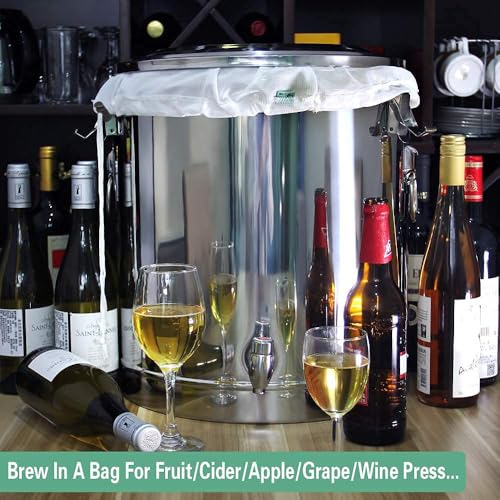 Brew Bag Reusable 4 Pack 22"×26" 250 Micron Fine Mesh Bag for Beer - size: 4 pack-22"×26"