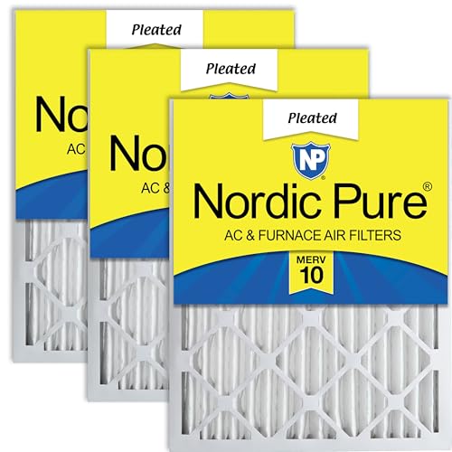 Nordic Pure 16x24x2 Pleated MERV 10 Air Filters 3 Pack - style: MERV 10