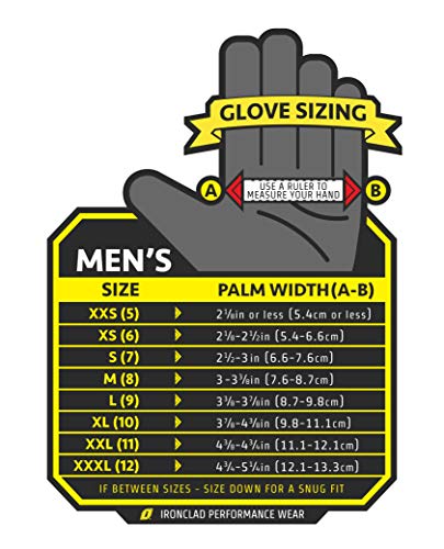 Ironclad KONG KRC5-02-S Rigger Grip Cut 5 Oil & Gas Safety Impact Gloves, Small,Red/Yellow - size: Small (Pack of 1)