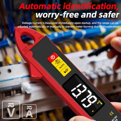 BSIDE UX1 Digital Clamp Meter 1mA AC/DC Current True RMS Auto-Ranging 6000 Counts Meter Hz Temperature Capacitance Live Check V-Alert Low Impedance Voltage Tester