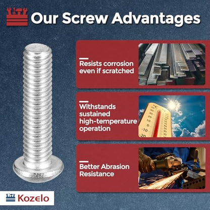40pcs Button Head Socket Cap Screw-5/16-18x3/4 304 Stainless Steel - size: 5/16"-18x3/4"