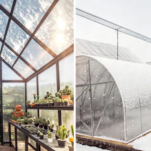 Polycarbonate Roofing Sheet, 3.3X16.4FT Clear Greenhouse Panels - size: 3.3X16.4FT