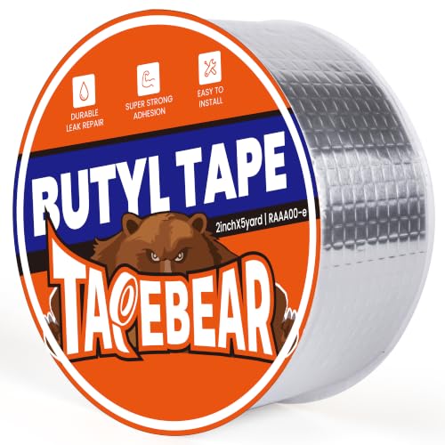 TAPEBEAR Butyl Tape Waterproof Aluminum Duct Tape 2inch x16feet - size: 2inch x16feet