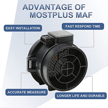 MOSTPLUS Mass Air Flow Sensor Meter for BMW 7410055 5WK96132