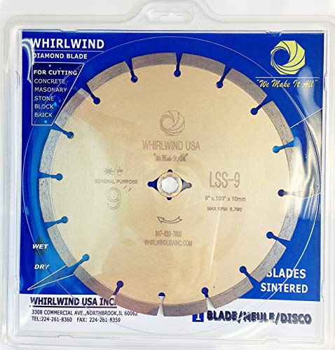 9 inch General Purpose Power Saw Segmented Diamond Blade - size: 9" LSS