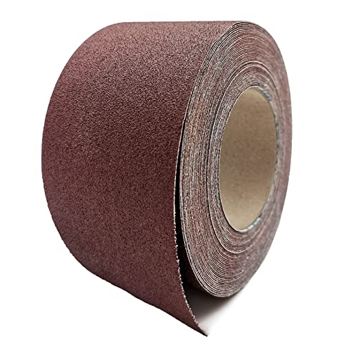 120 Grit Sandpaper Roll, 3 Inch x 49 Feet Emery Cloth Roll Aluminum Oxide Abrasive Paper Roll Continuous Sandpaper for Metalworking, Woodworker, Furniture Repair, Sanding Automotive Plumbing - size: 120 Grit