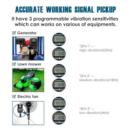 Runleader Digital Vibration Hour Meter for Maintenance RL-HM019E