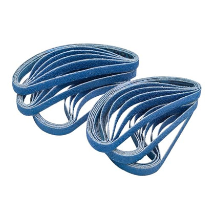 3/8x13 Inch Zirconia Sanding Belts, 60 Grit, 30 Pack - color: 60 Grit, size: 3/8x13 inch