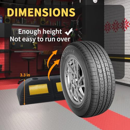 Rubber Parking Stopper for Garage 2 Pack - size: 3.3“H 2pcs