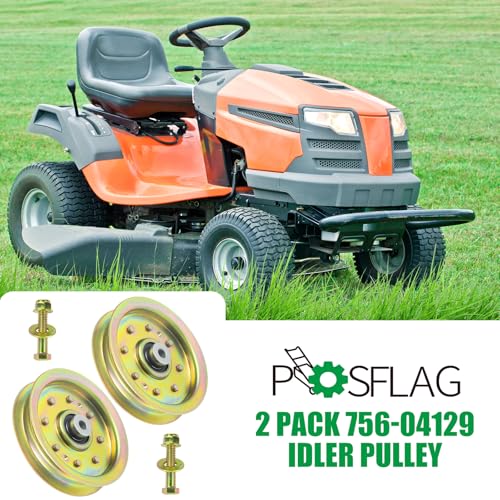 2 Pack 756-04129B Idler Pulley 4.25 for Cub Cadet 50" RZT 50 Decks - color: T2 2x756-04129 Yellow