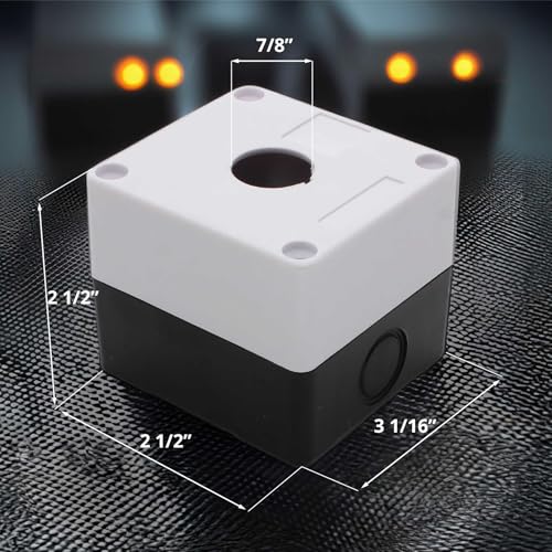 Push Button Switch Emergency Stop Button 10 Pack Stay-Put (Red Mushroom) - Includes Switch Box 22mm - RV Accessories Push Start 1NO/1NC ABS Material - size: 10 Pack, style: 1 Push Buttom